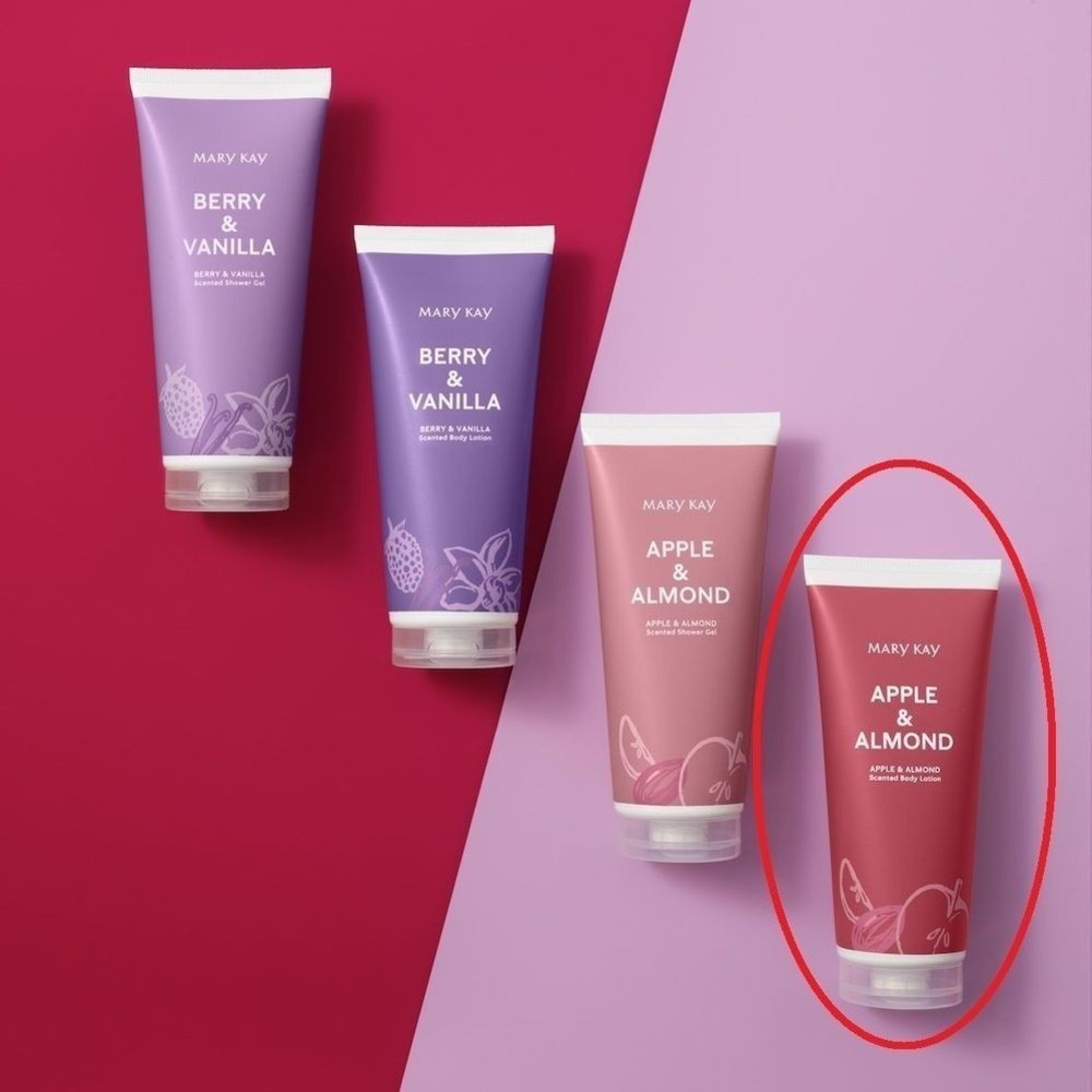 Mary Kay Apple & Almond Body Lotion Scented Moisturizer Hand Body Skin Care, New - Picture 3 of 3